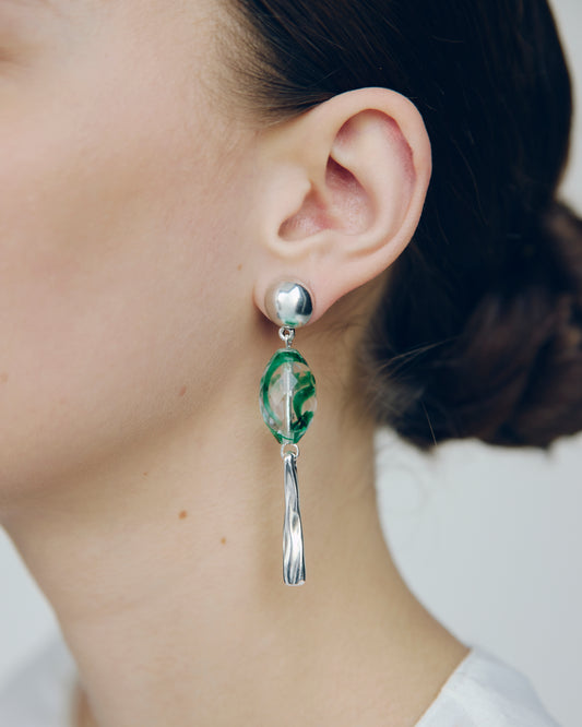 SPIRAL VERT EARRINGS