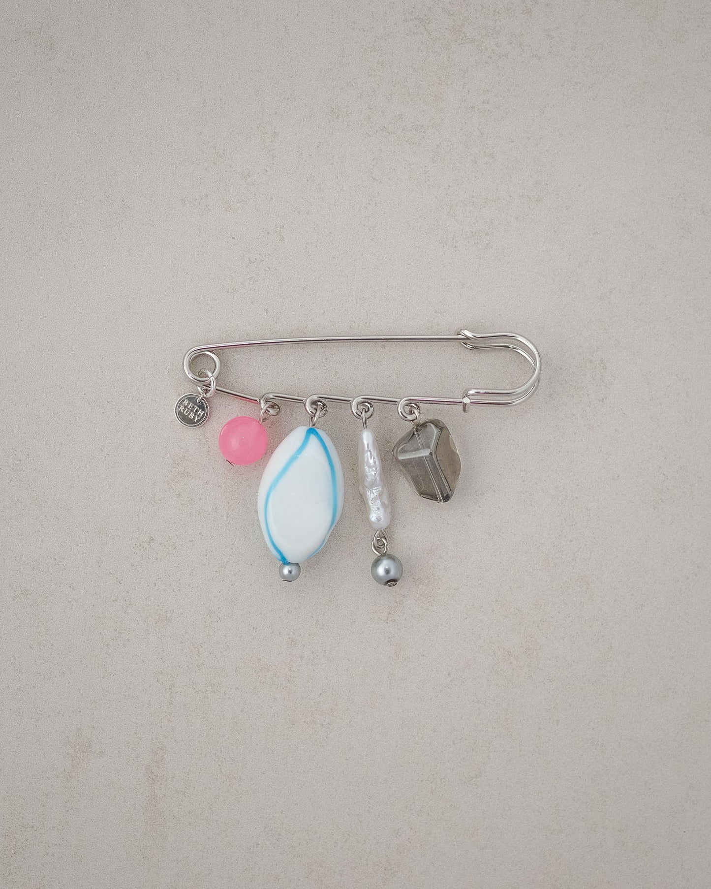 Pink & Blue Petal Pin