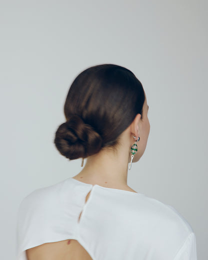 SPIRAL VERT EARRINGS