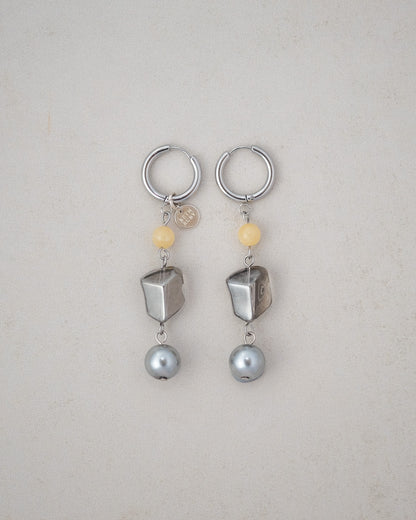 Halo Dangle Hoop Earrings