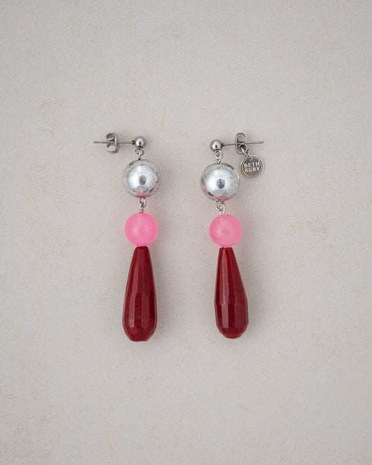 Blushing Berry Stud Earrings