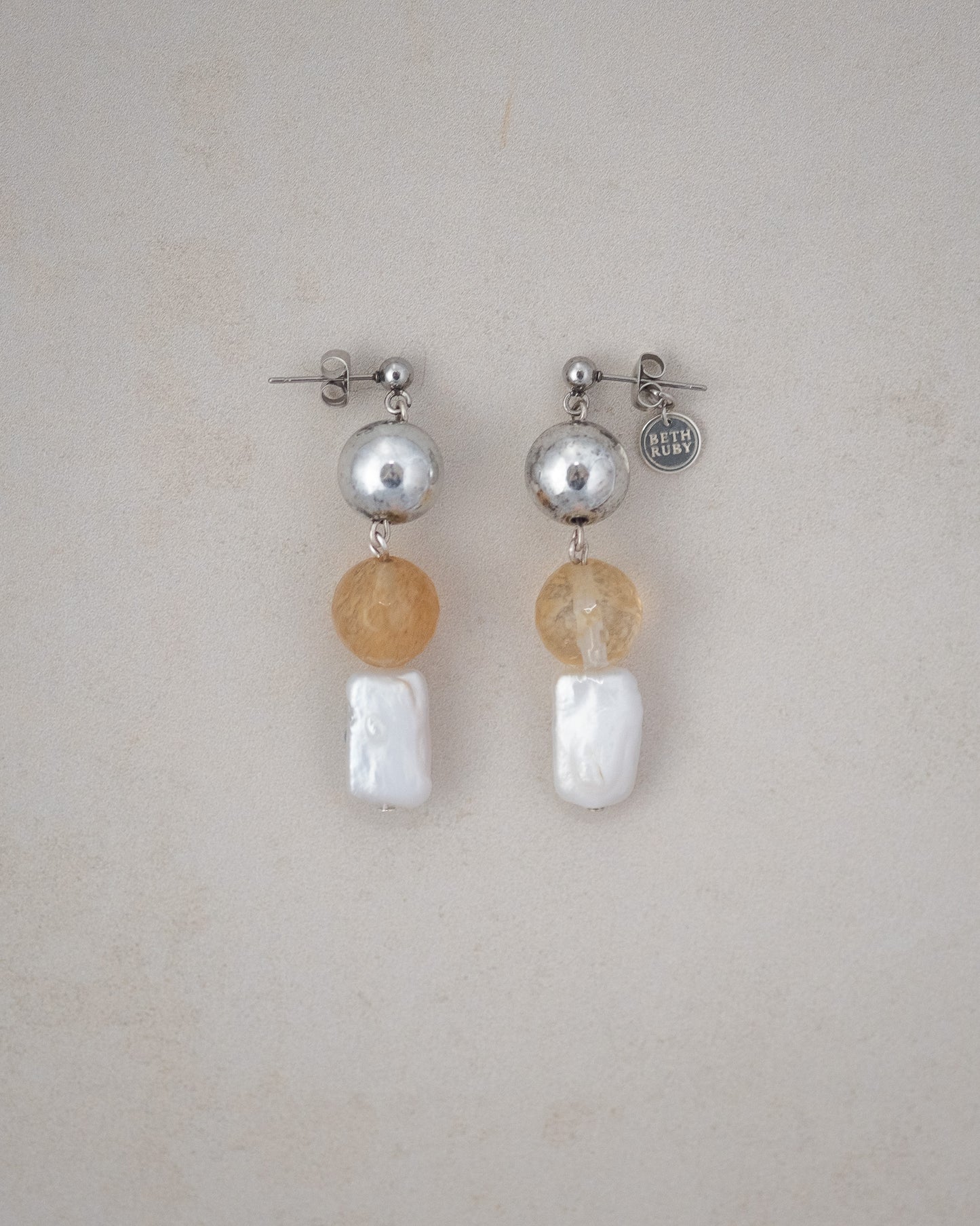 Lunar Facet Earrings