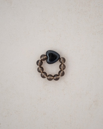Shadow Heart Haze Ring