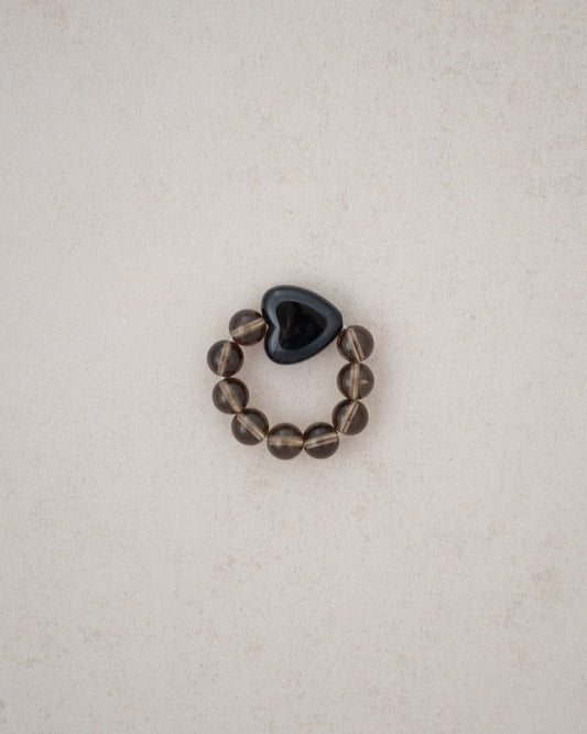 Shadow Heart Haze Ring