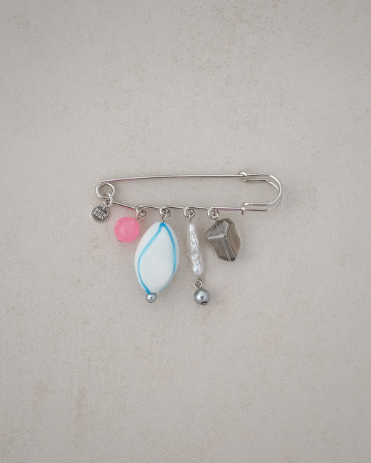 Pink & Blue Petal Pin