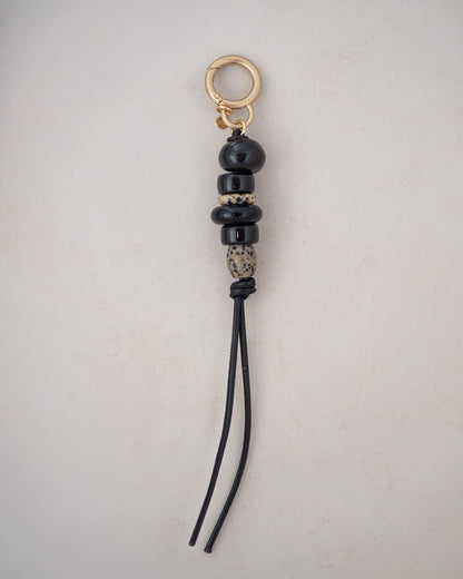 Dusky Pebble Bag Charm