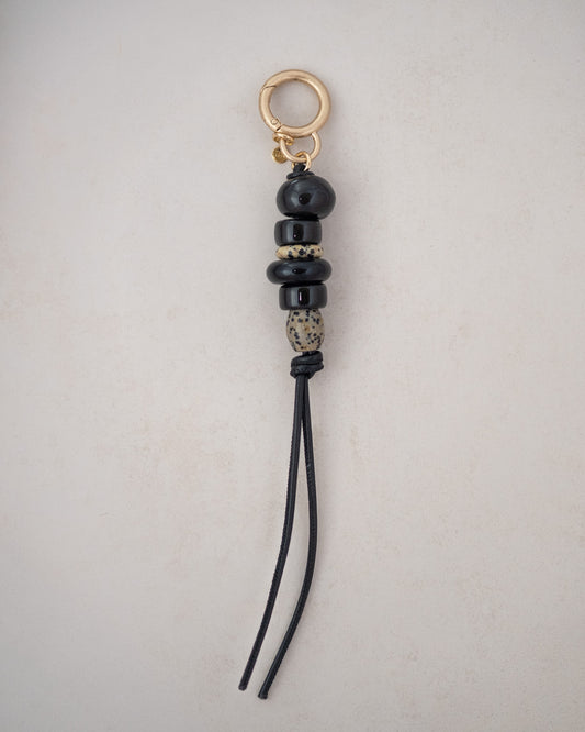 Dusky Pebble Bag Charm